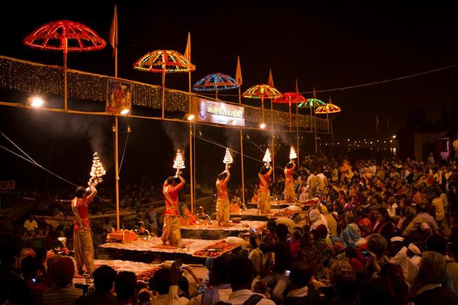 3-Night Private Tour to The Taj Mahal and Agra with Varanasi from Delhi - Evening Ganga Aarti: candlelight, incense, and close-up ritual