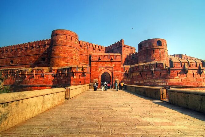 All Inclusive Same Day Trip to Taj Mahal & Agra Fort from Delhi - Taj Mahal: tickets in hand and the battery bus shortcut