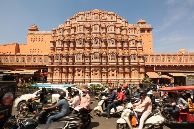 Award-Winning 3-Day Private Golden Triangle Tour of India - Day 3 Jaipur: Amber Fort views, photo stops, then the royal core
