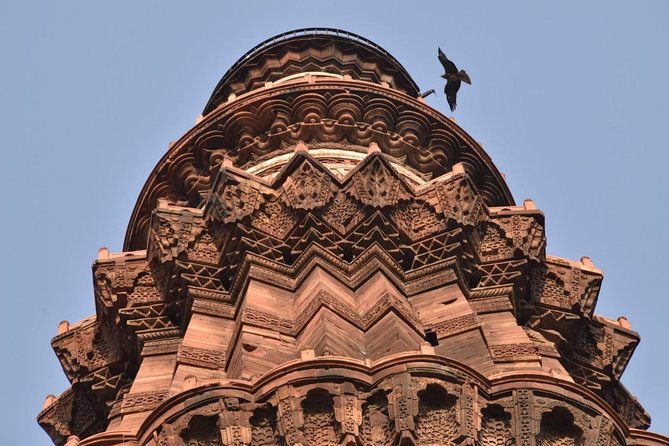 Day Tours Delhi-Full Day Private Old and New Delhi Tour - Qutub Minar and the Qutub complex: red sandstone and big era comparisons