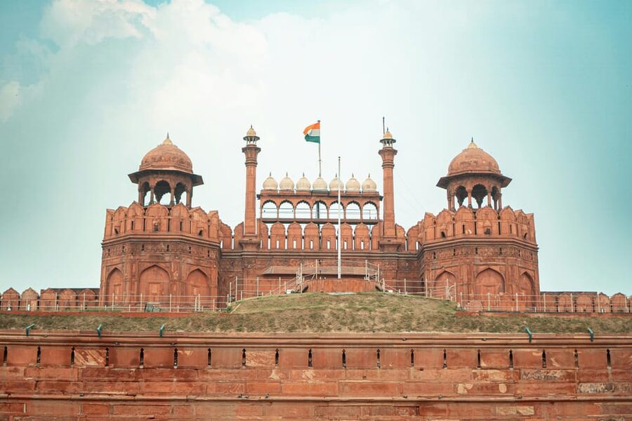Delhi: Old & New Delhi Private Tour with Rickshaw Ride - New Delhi landmarks: India Gate, Parliament area, and the stones in-between