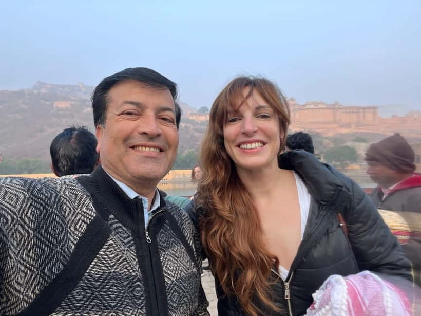 From Delhi: 2-day Golden Triangle trip to Agra and Jaipur - Jaipur morning at 8:00 am: Amber Fort and the Water Palace