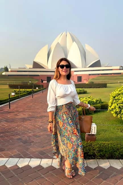 From Delhi : Old and New Delhi Private Full or Half-Day Tour - New Delhi monuments: Qutb Minar, Lotus Temple, and the moments between
