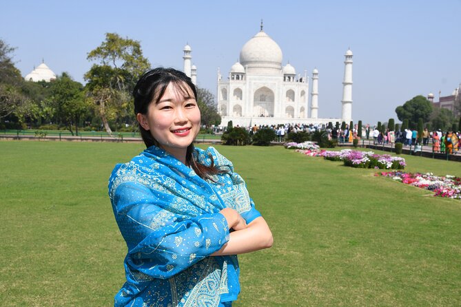 From Delhi Taj Mahal & Full day Agra tour by Private Car - Meeting your guide just off the Taj Mahal
