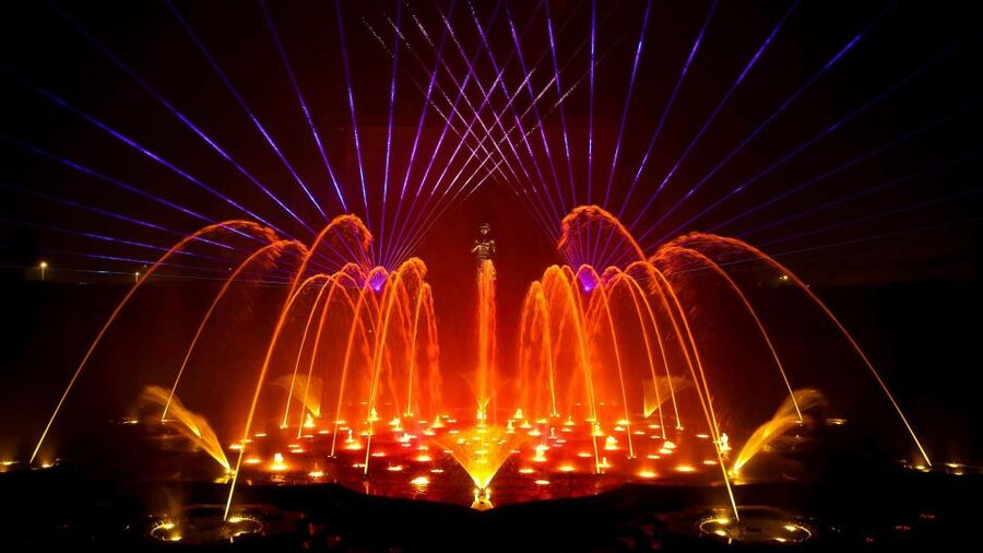 New Delhi: Akshardham Temple Tour with Water and Light Show - Sahaj Anand Water Show: The 24-Minute Finale You’ll Remember