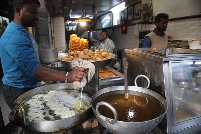 New Delhi Bicycle Tour - Connaught Place wrap-up: tea, coffee, and a North Indian breakfast