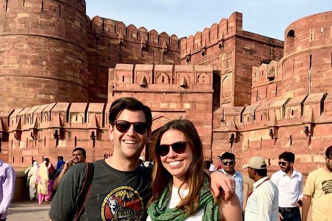 Overnight tour of Agra Taj Mahal Sunset & Sunrise from Delhi - Agra Fort: Akbar-era scale, with a guide to make it click