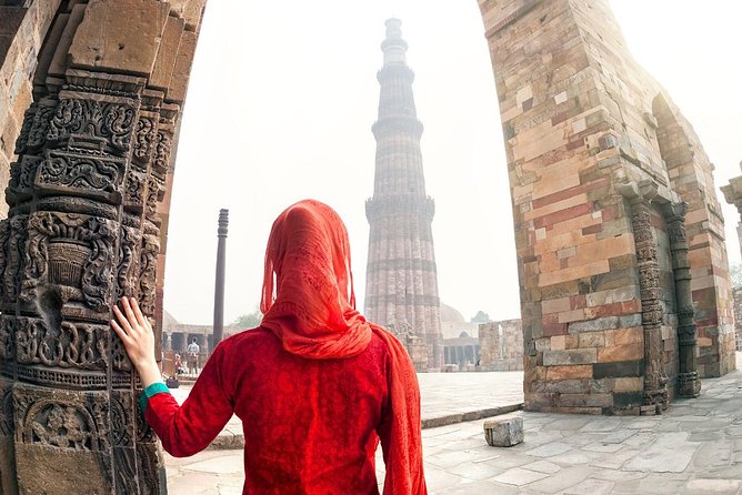Private Best of New Delhi Full-Day City Tour (All Inclusive) - Qutub Minar: carvings, Quran verses, and that tapering height