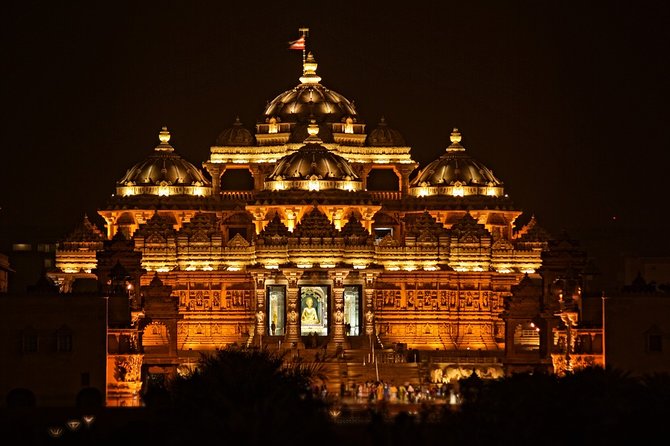 Private Evening Tour of Akshardham Temple with Musical Fountain Show - Swaminarayan Akshardham: what you will actually see in the 3 hours