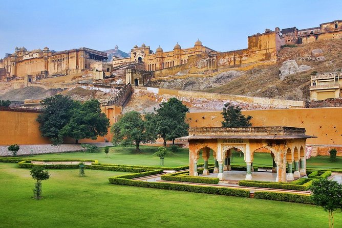 Same Day Jaipur Tour from Delhi - Hawa Mahal: The Palace of the Breeze in red and pink sandstone