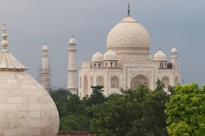 Taj Mahal Private Expedition - The drive comfort: AC Toyota, water, and a coffee/tea break