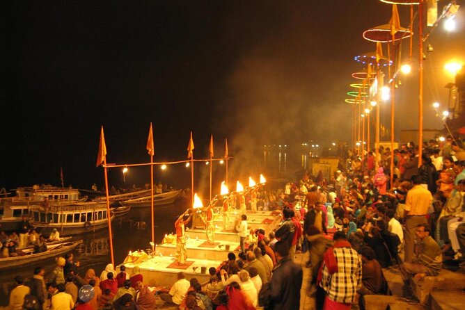 Varanasi Day Tour with Ganges Boat Ride & Evening Aarti - Morning sunrise on the Ganges: Assi Ghat to start your day right